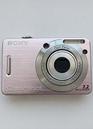 Фотоаппарат цифровий рожевий sony cyber shot dsc-w55 (проблемний)!