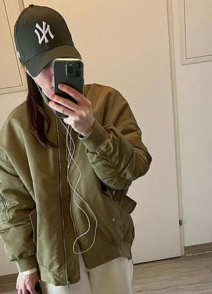 Курточка (бомбер) оливковий zara s