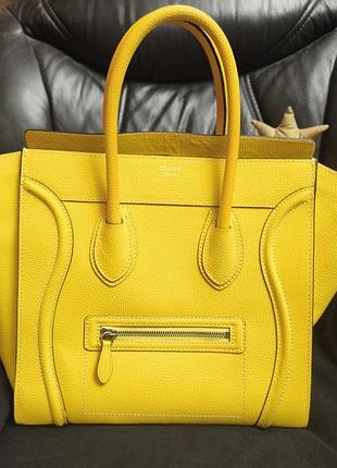 Celine luggage сумка кожа тоте