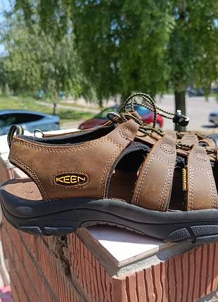 Мужские кожаные треккинговые сандалии keen, р. 47 (us 13 wide) - оригинал!