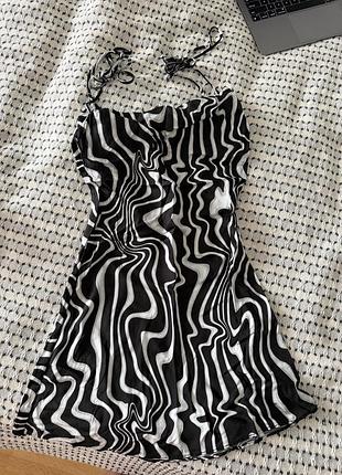 Міні сукня zara принт зебра