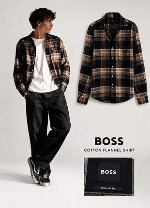 Мужская фланелевая рубашка boss p s original