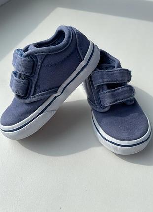 Мокасини кеди vans на липучках  устілка 13 см