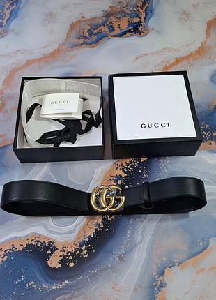 Ремень gucci gg marmot кожаный 95 см унисекс