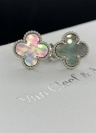💎new💎брендовые серьги van cleef , vca, клевер, ван клиф ♥️♥️♥️с логотипом