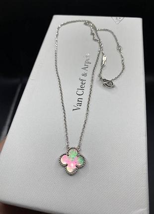 💎new💎брендовая подвеска van cleef , vca, клевер, ван клиф ♥️♥️♥️с логотипом