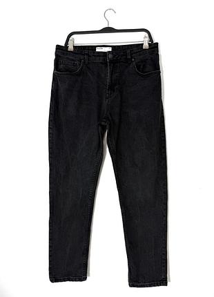 Чорні чоловічі джинси slim bershka