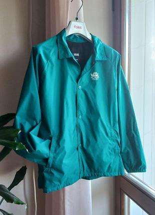 Куртка ветровка мужская xl vans off the wall torrey teal blue jacket
