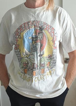 Оригінал grateful dead by h&amp;m розкішна футболка бавовна чудовий стан розмір l