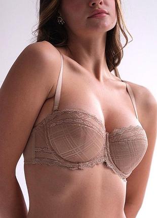 Бюстгальтер тм marta lingerie в базовому бежевому кольорі