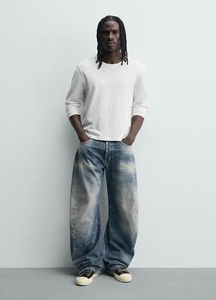 Zara различные цвета джинсы джинсы зара премиум качество baggy fit barrel balloon
