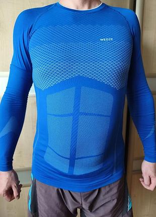 Термобілизна decathlon wedze термобелье термофутболка верх лижна декатлон безшовна лонгслів