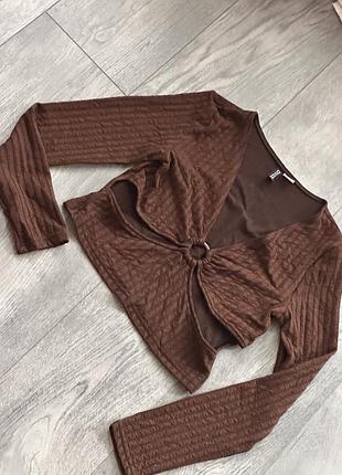 Блуза h&m коричнева