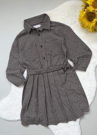 Шкільна сукня zara для дівчинки 8 років у клітинку