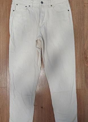 Брюки брюки женские бежевые slim zara, размер m - l.
