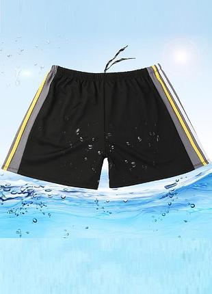 Плавки мужчинам боксеры черные с полосками 2xl/3xl