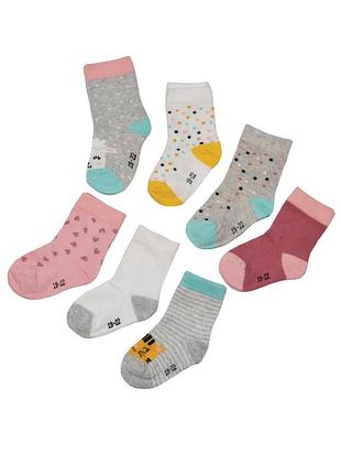 Носки для девочки kuniboo в наборе 7 пар 19-20