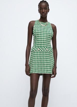 Сарафан твидовый zara m