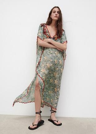 Сукня-туніка m жіноча zara вишита