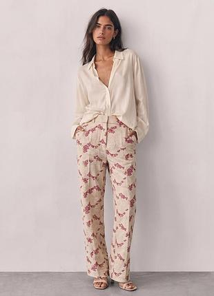 Брюки zara з принтом s