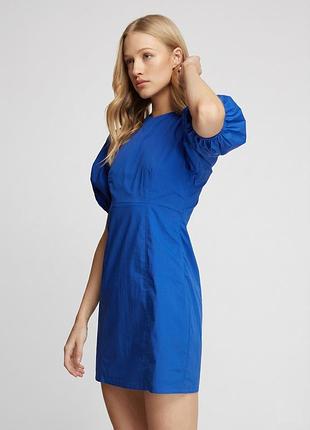 Сукня zara з лляної суміші з відкритою спиною м