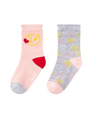 Носочки для девочек 27-30 emoji 2 пары