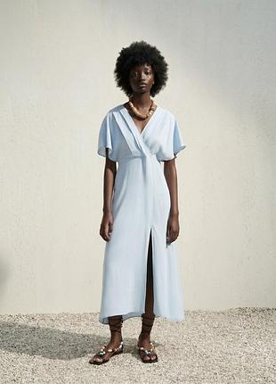 Платье женское zara из лиоцелла