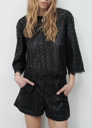 Костюм женский из эко кожи zara s