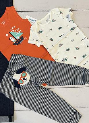 Костюм трійка carters 18 міс набір речей боді штани
