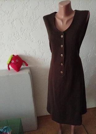 Платье миди из натуральной шерсти