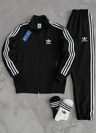 Костюм спортивний чоловічий чорний adidas black originals! спортивный костюм мужской чорна кофта + чёрные штаны! материал двухнитка! размеры xs-3xl!
