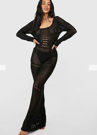 Вязана сукня пляжна сукня boohoo p.xs/s