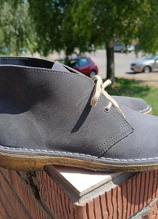 Замшевые ботинки дезерты clarks originals desert boots (натуральная замша) — 42 р. (27 см)