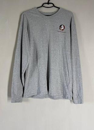 Стильний чоловічий лонгслів russell / florida state seminoles (розмір l)