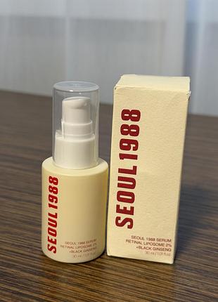 Сироватка k-secret seoul 1988 serum: антивікова retinal liposome з ретиналем 2% і чорним женьшенем, 30 мл есенція з ретинолом