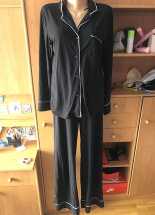 Пижама, байка, 100% коттон, размер xs. 160 см. h&m.