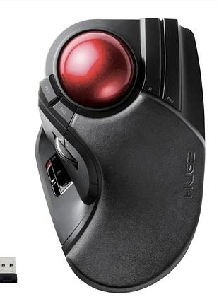Беспроводная игровая мышка elecom huge с трекболом 2.4 ггц