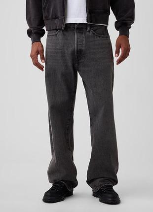 Новые джинсы gap (гэп '90s loose jeans washed black) с англии 32x32m,34x32l
