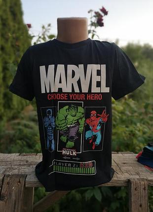 Футболка marvel на хлопчика 8-9 років 128- 135 см