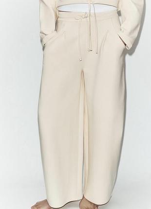 Штани balloon interlock zara