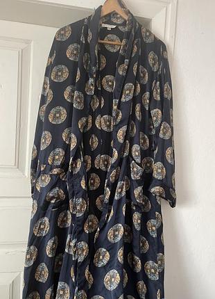 Шовковий вінтажний халат р.l-xl