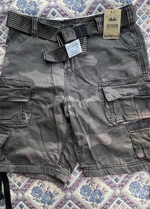 Шорти карго surplus division shorts raw vintage, розмір l