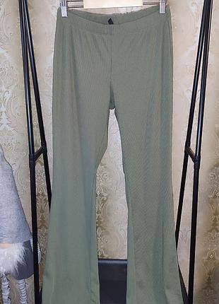 Брюки-кльош в рубчик h&amp;m рm