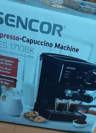 Рожкова кавоварка sencor ses 1710bk
