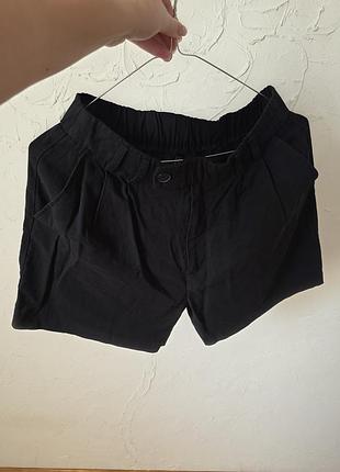 Шорты черные stradivarius 36