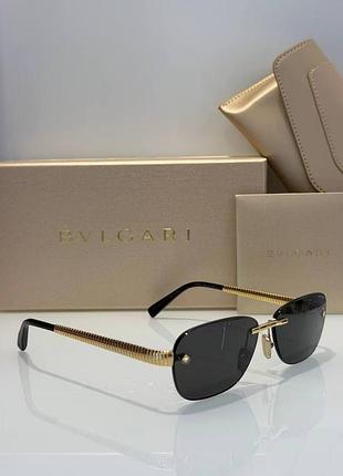 Окуляри bulgari золоті з чорним