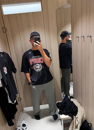 Футболка чоловіча щільна relaxed over size lc waikiki, розмір l - xl