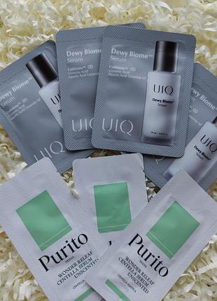 Purito,uiq сыворотки для лица.пробники