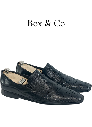 Шкіряні літні туфлі box &amp; co