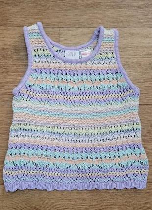 Вязаный топ zara kids 98 (3 года)